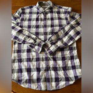 Calvin Klein Body Fit Mens Button Down Shirt Size M